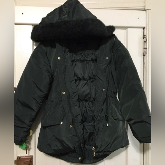 Adrienne Vittadini Jackets & Blazers - Adrienne Vittadini Women’s Hooded  Down Puffer Jacket olive green XS